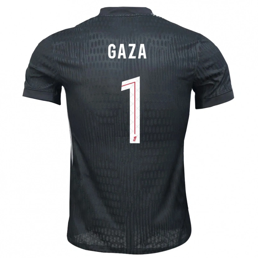Danxen Donna Johnny Gaza #1 Maglia Gara Portiere Grigio Scuro Nero 2025/26 Maglietta