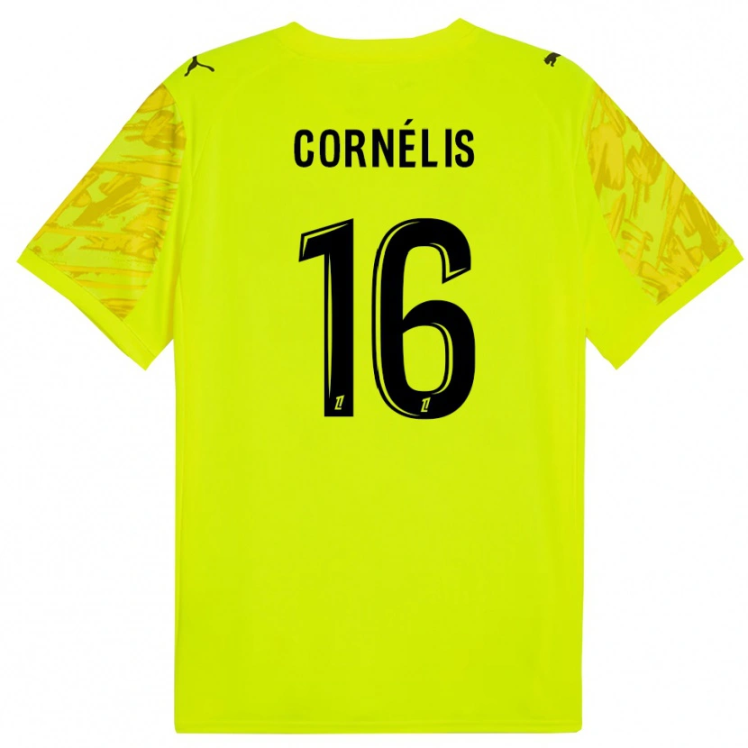 Danxen Donna Aristide Cornélis #16 Maglia Gara Portiere Verde Fluorescente Giallo 2025/26 Maglietta