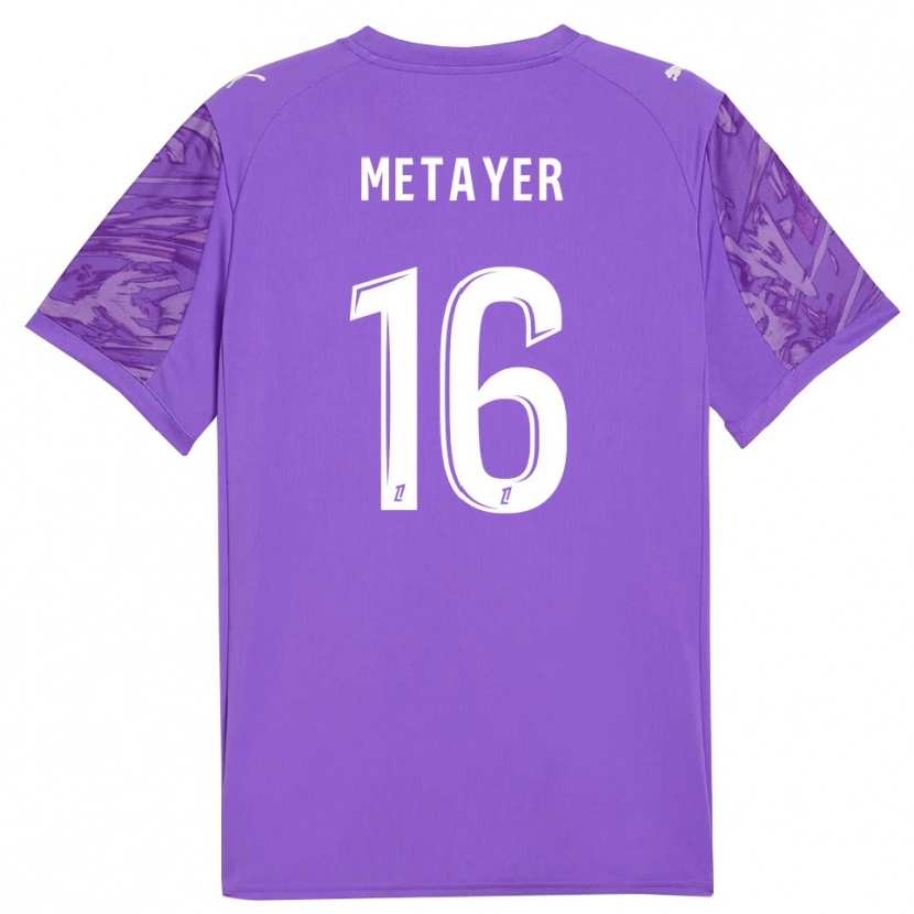 Danxen Donna Maxence Metayer #16 Maglia Gara Portiere Orchidea Bianco 2025/26 Maglietta