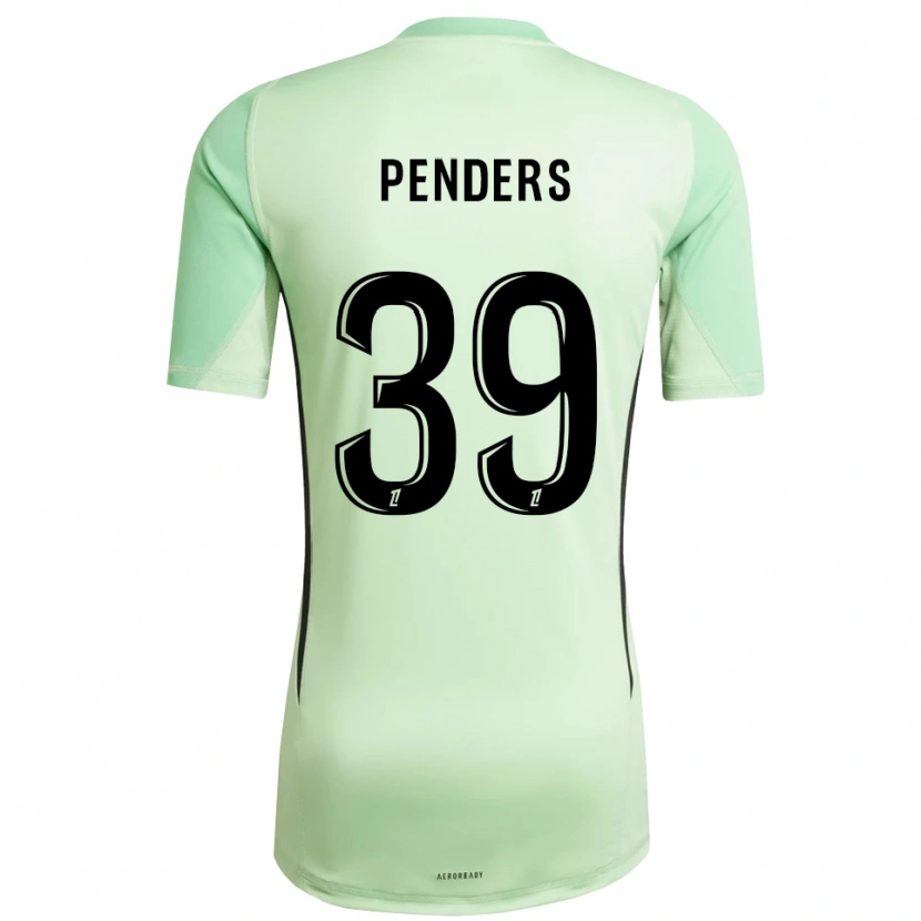 Danxen Donna Mike Penders #39 Maglia Gara Portiere Verde Chiaro Nero 2025/26 Maglietta