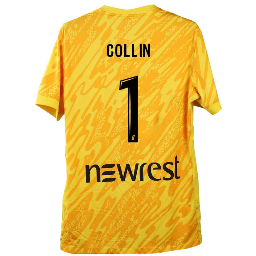 Danxen Donna Théo Collin #1 Maglia Gara Portiere Giallo Nero 2025/26 Maglietta