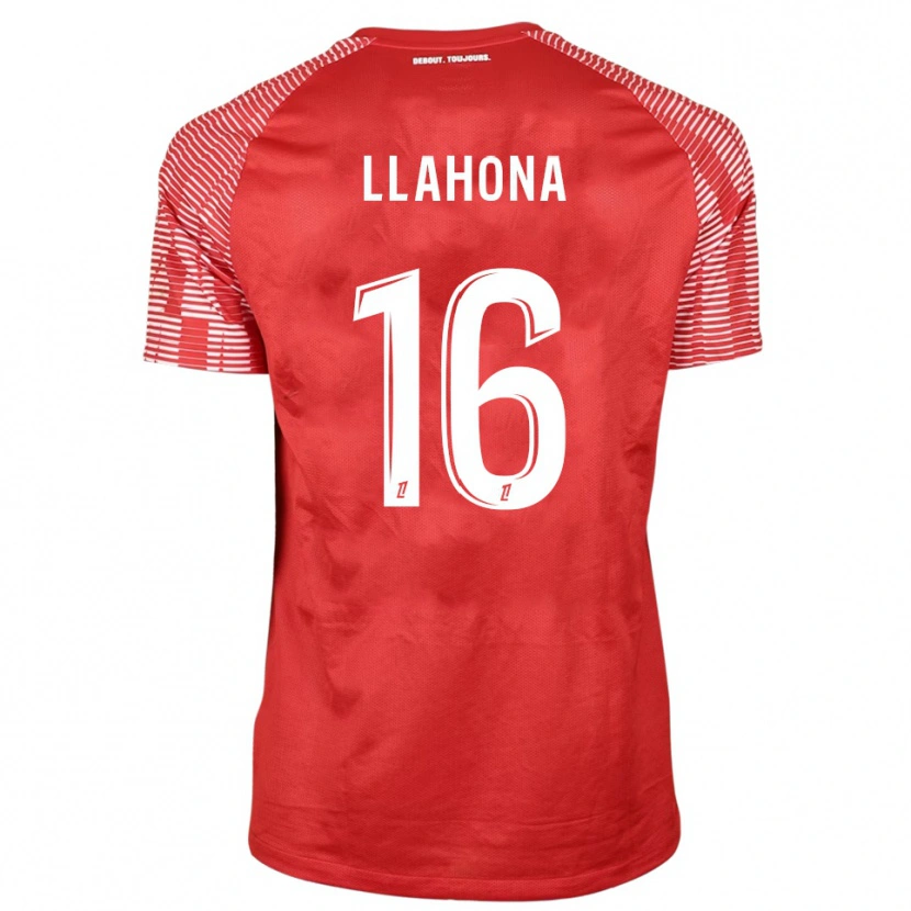 Danxen Donna Yann Llahona #16 Maglia Gara Portiere Rosso Bianco 2025/26 Maglietta