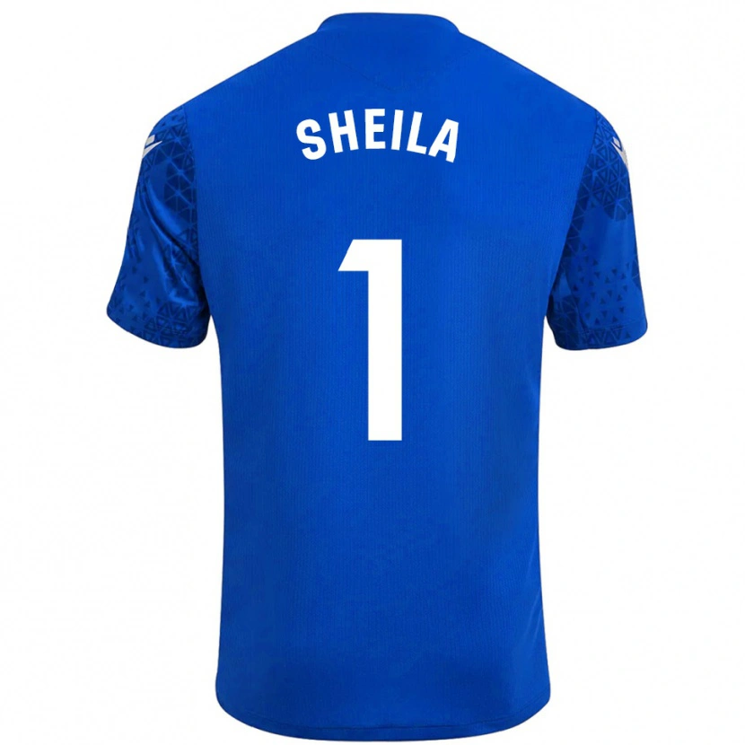 Danxen Donna Sheila Ibañez Campillo #1 Maglia Gara Portiere Blu Bianco 2025/26 Maglietta