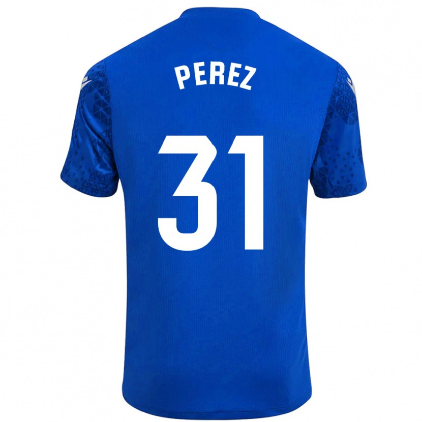 Danxen Donna Ángel Pérez #31 Maglia Gara Portiere Blu Bianco 2025/26 Maglietta