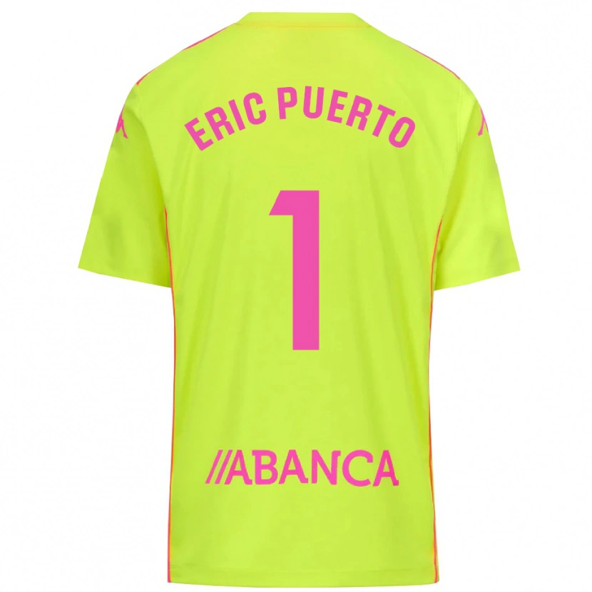 Danxen Donna Eric Puerto #1 Maglia Gara Portiere Giallo Verde 2025/26 Maglietta