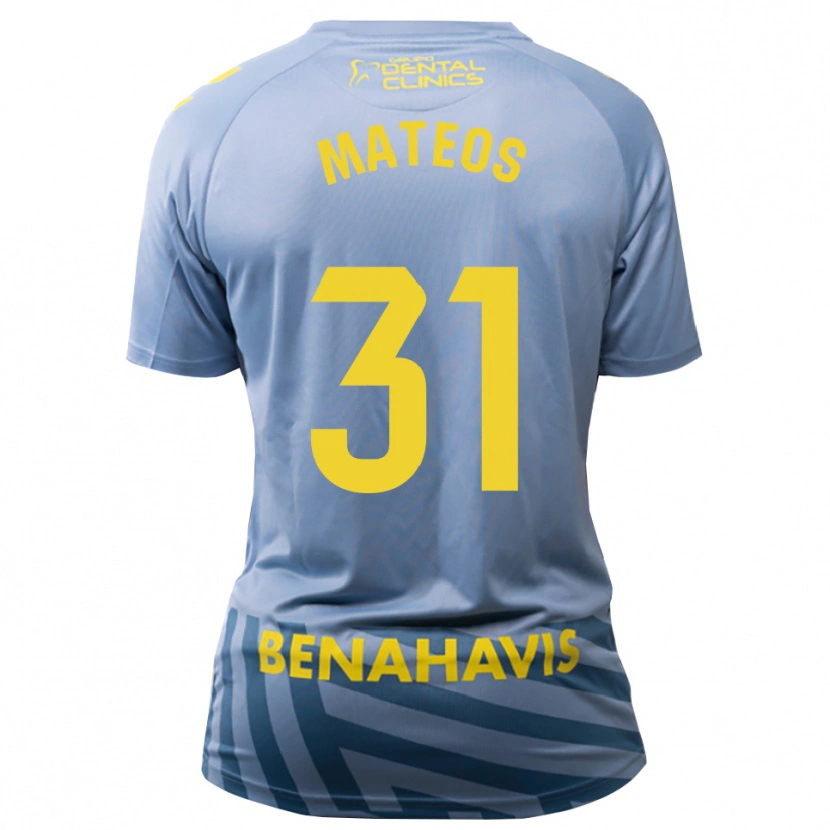 Danxen Donna Álex Mateos #31 Maglia Gara Portiere Azzurro Chiaro Grigio 2025/26 Maglietta