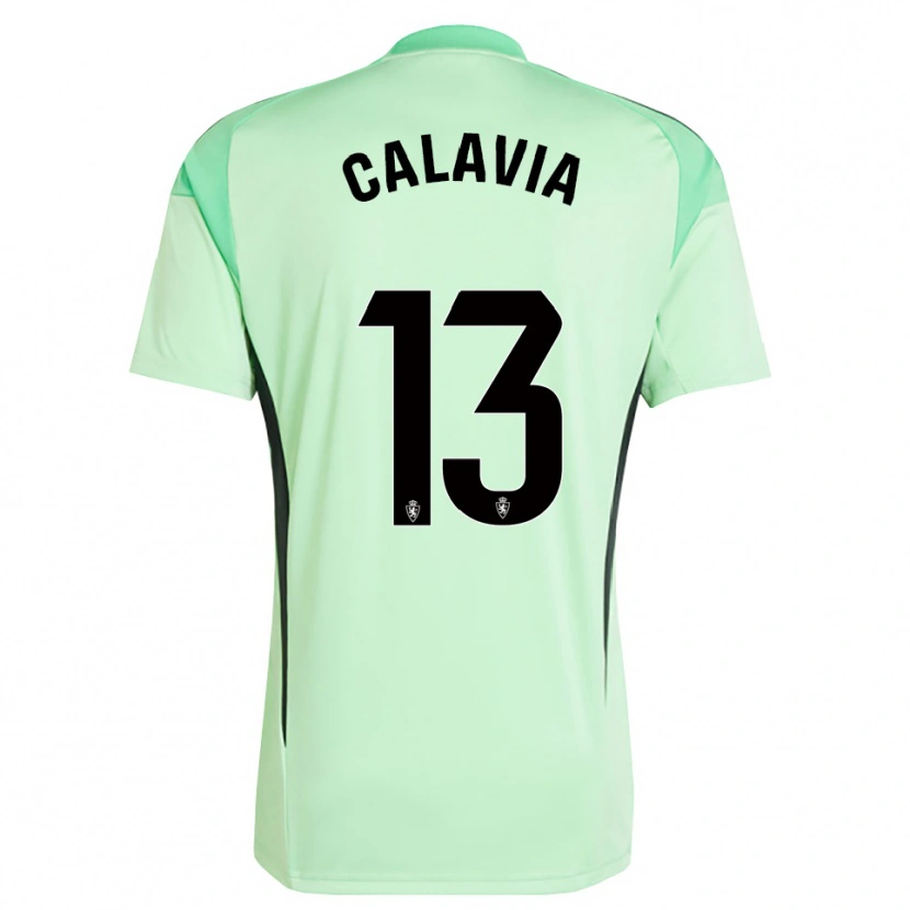 Danxen Donna Carlos Calavia #13 Maglia Gara Portiere Verde Primavera Medio 2025/26 Maglietta