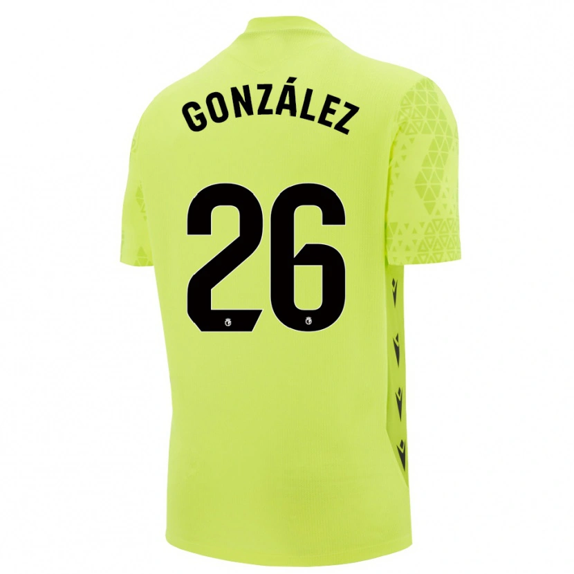 Danxen Donna Diego González #26 Maglia Gara Portiere Verde Giallo Nero 2025/26 Maglietta