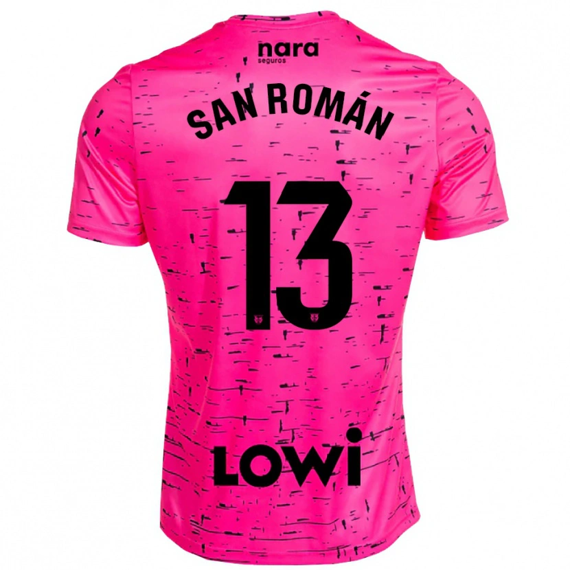 Danxen Donna Miguel San Román #13 Maglia Gara Portiere Rosa Profondo Nero 2025/26 Maglietta