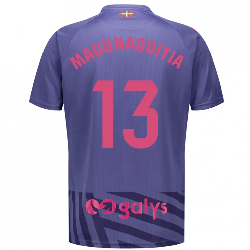 Danxen Donna Jonmi Magunagoitia #13 Maglia Gara Portiere Blu Grigio Viola 2025/26 Maglietta