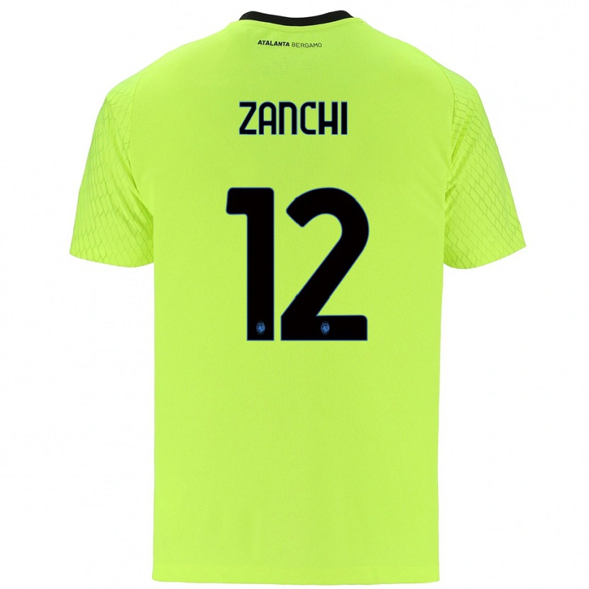 Danxen Donna Edoardo Zanchi #12 Maglia Gara Portiere Verde Giallo Rosso 2025/26 Maglietta