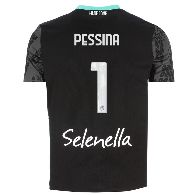 Danxen Donna Massimo Pessina #1 Maglia Gara Portiere Grigio Nero Bianco 2025/26 Maglietta
