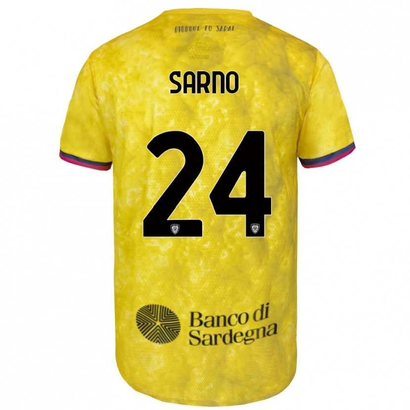 Danxen Donna Vincenzo Sarno #24 Maglia Gara Portiere Giallo Nero 2025/26 Maglietta