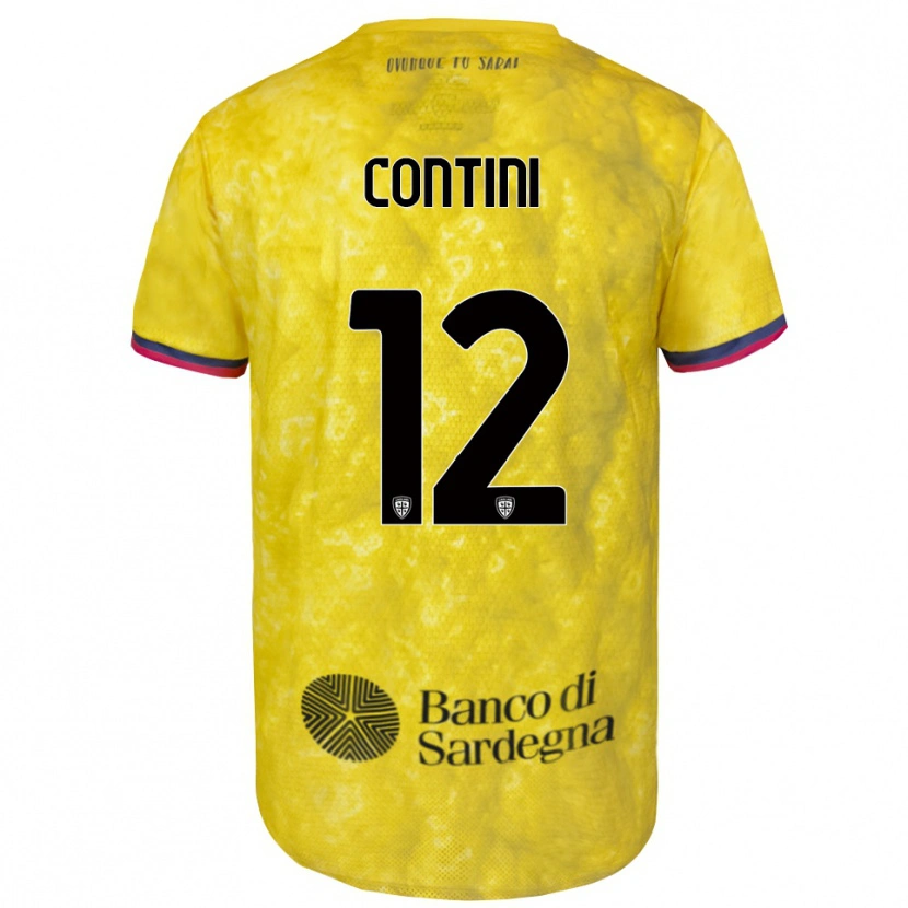 Danxen Donna Federico Contini #12 Maglia Gara Portiere Giallo Nero 2025/26 Maglietta