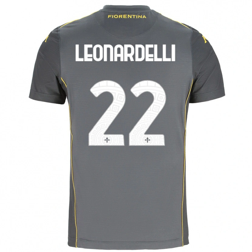 Danxen Donna Pietro Leonardelli #22 Maglia Gara Portiere Grigio Scuro Giallo 2025/26 Maglietta