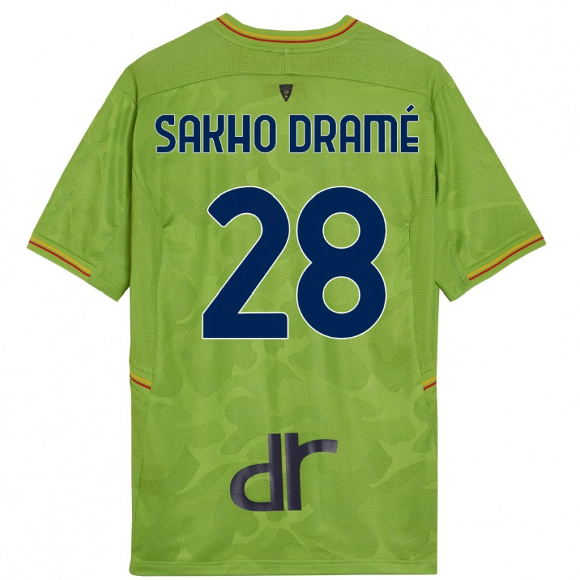 Danxen Donna Samba Sakho Dramé #28 Maglia Gara Portiere Verde Foresta Nero 2025/26 Maglietta