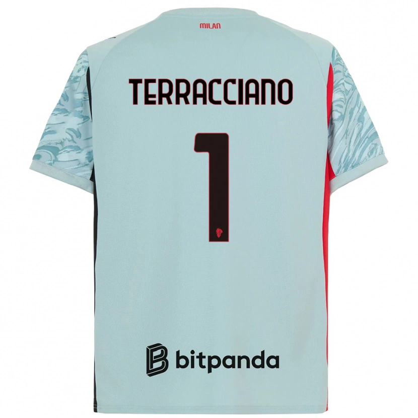 Danxen Donna Pietro Terracciano #1 Maglia Gara Portiere Azzurro Rosso 2025/26 Maglietta