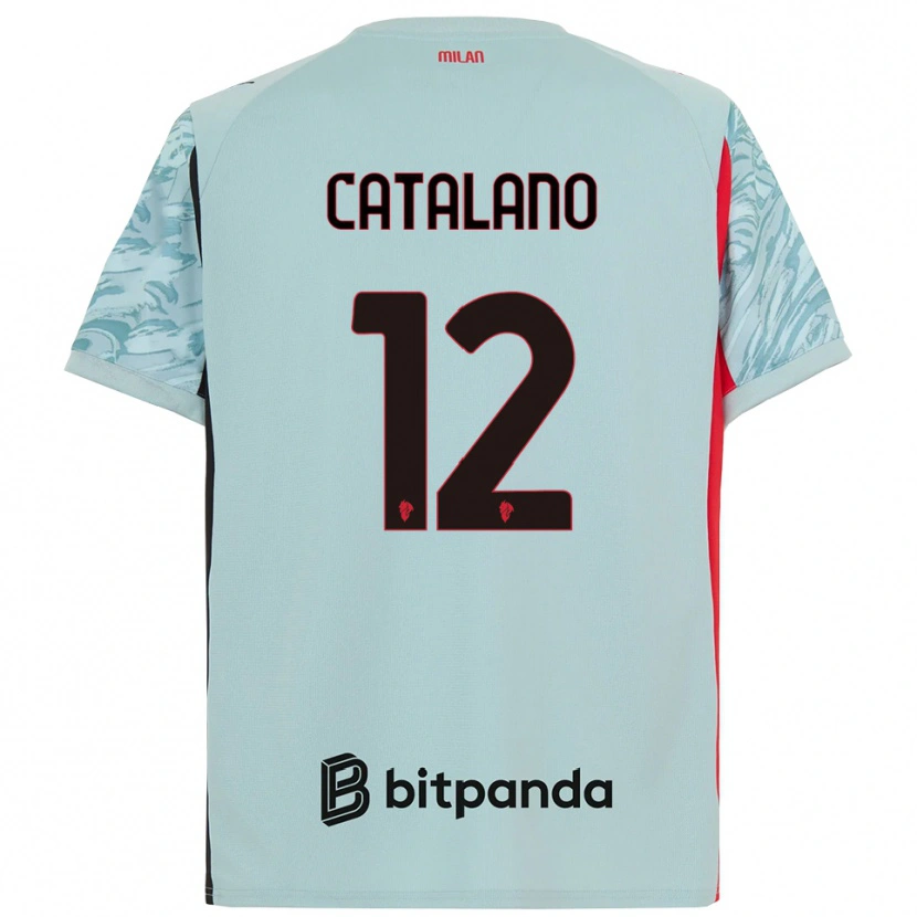 Danxen Donna Alessio Catalano #12 Maglia Gara Portiere Azzurro Rosso 2025/26 Maglietta