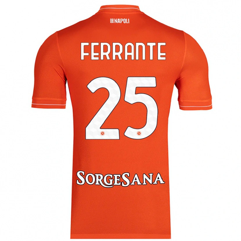 Danxen Donna Mathias Ferrante #25 Maglia Gara Portiere Arancione Rosso Bianco 2025/26 Maglietta