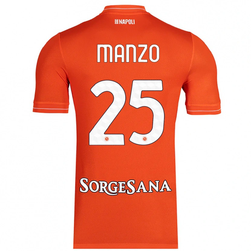 Danxen Donna Alessia Manzo #25 Maglia Gara Portiere Arancione Rosso Bianco 2025/26 Maglietta