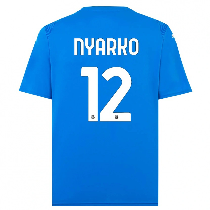 Danxen Donna Lorenzo Nyarko #12 Maglia Gara Portiere Blu Bianco 2025/26 Maglietta