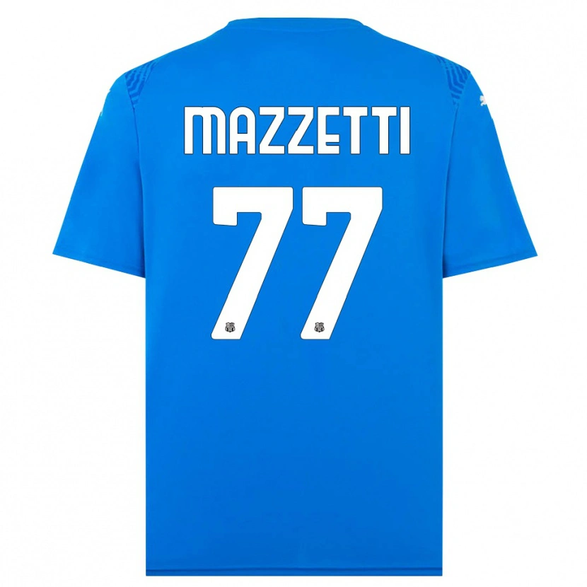 Danxen Donna Riccardo Mazzetti #77 Maglia Gara Portiere Blu Bianco 2025/26 Maglietta