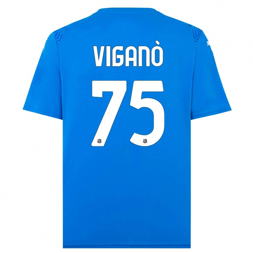 Danxen Donna Lorenzo Viganò #75 Maglia Gara Portiere Blu Bianco 2025/26 Maglietta