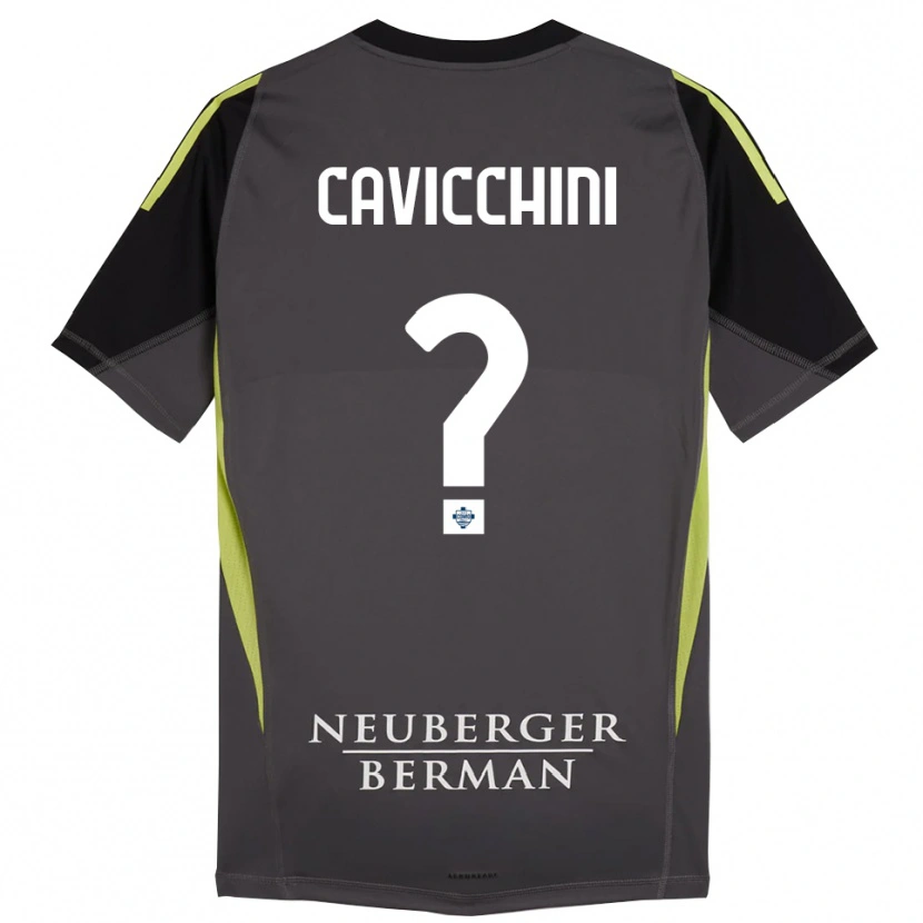 Danxen Donna Leonardo Cavicchini #0 Maglia Gara Portiere Nero Verde Chiaro 2025/26 Maglietta