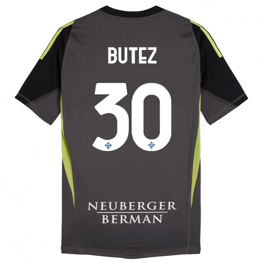 Danxen Donna Jean Butez #30 Maglia Gara Portiere Nero Verde Chiaro 2025/26 Maglietta