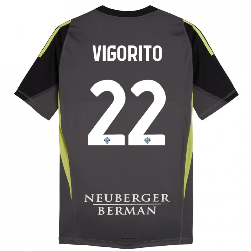 Danxen Donna Mauro Vigorito #22 Maglia Gara Portiere Nero Verde Chiaro 2025/26 Maglietta