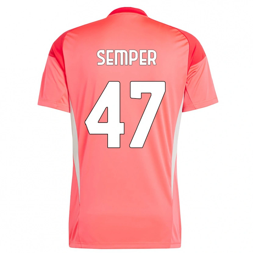 Danxen Donna Adrian Semper #47 Maglia Gara Portiere Rosso Bianco 2025/26 Maglietta