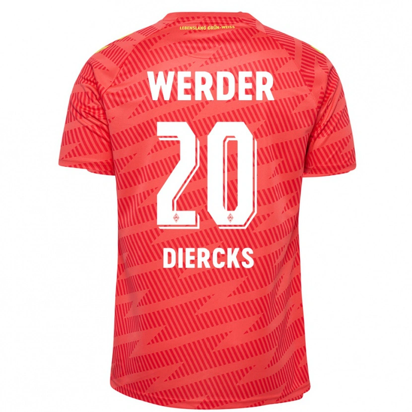Danxen Donna Lewis Diercks #20 Maglia Gara Portiere Giallo Rosso 2025/26 Maglietta