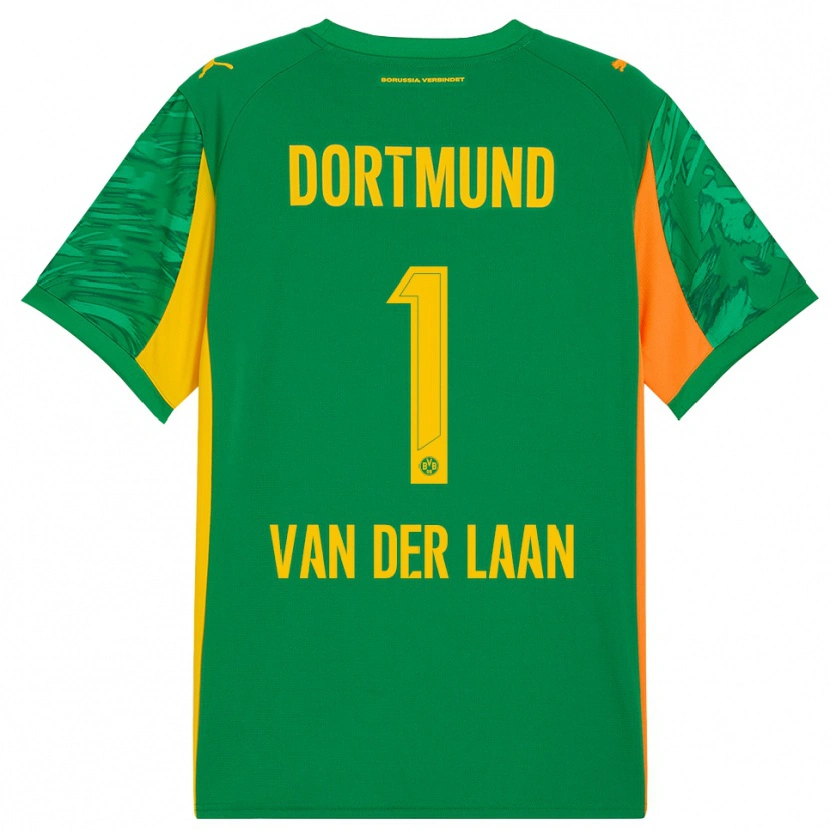 Danxen Donna Laura Van Der Laan #1 Maglia Gara Portiere Verde Arancione 2025/26 Maglietta