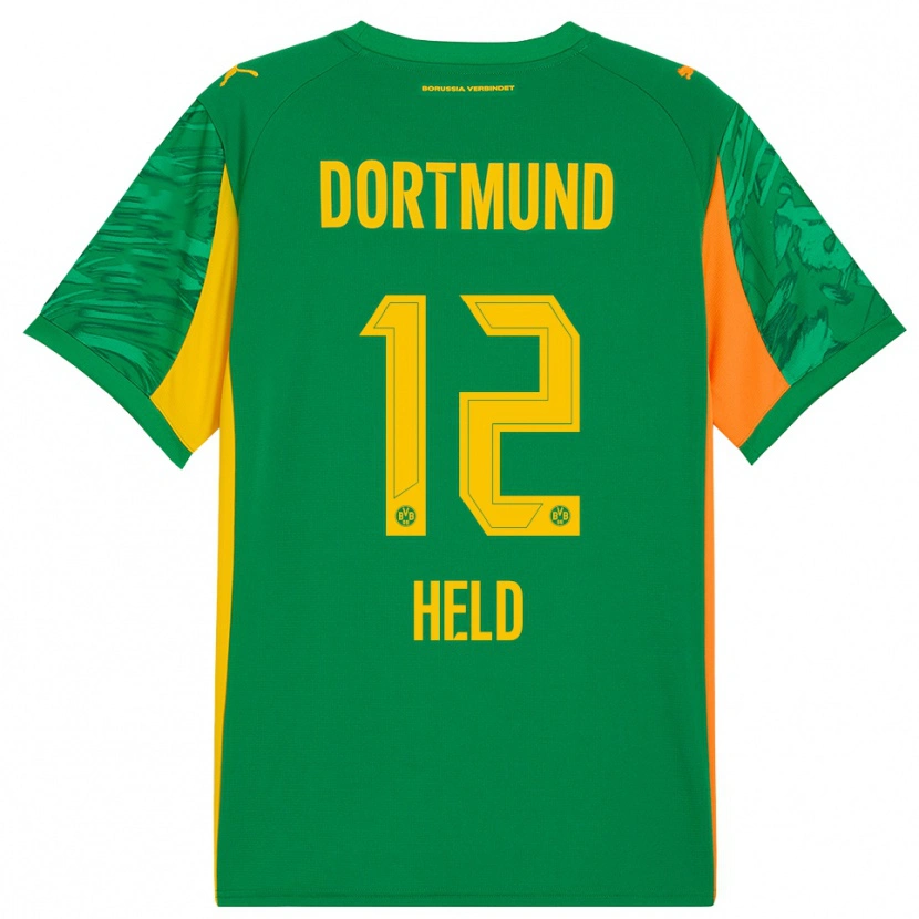 Danxen Donna Aaron Held #12 Maglia Gara Portiere Verde Arancione 2025/26 Maglietta
