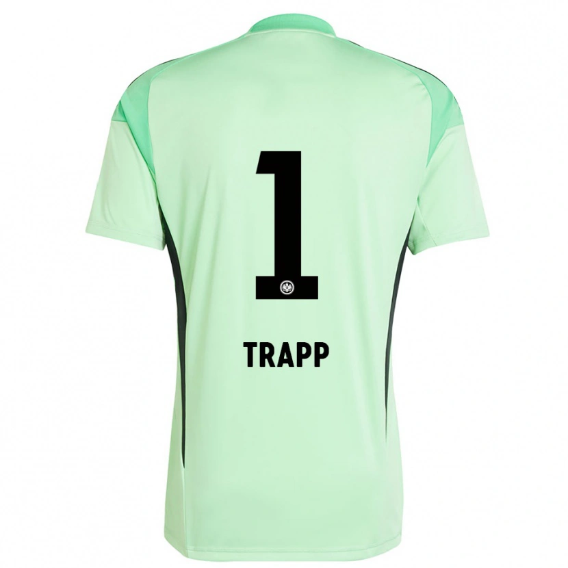 Danxen Donna Kevin Trapp #1 Maglia Gara Portiere Verde Chiaro Nero 2025/26 Maglietta