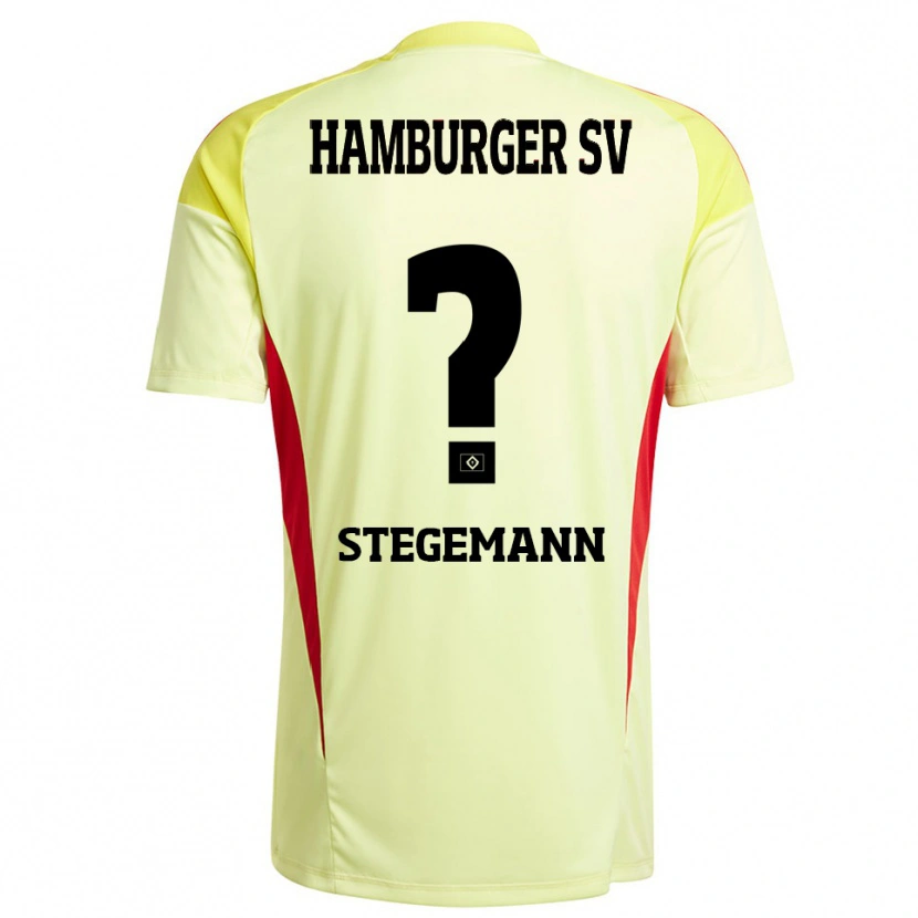 Danxen Donna Jean-Pierre Stegemann #0 Maglia Gara Portiere Giallo Nero Rosso 2025/26 Maglietta