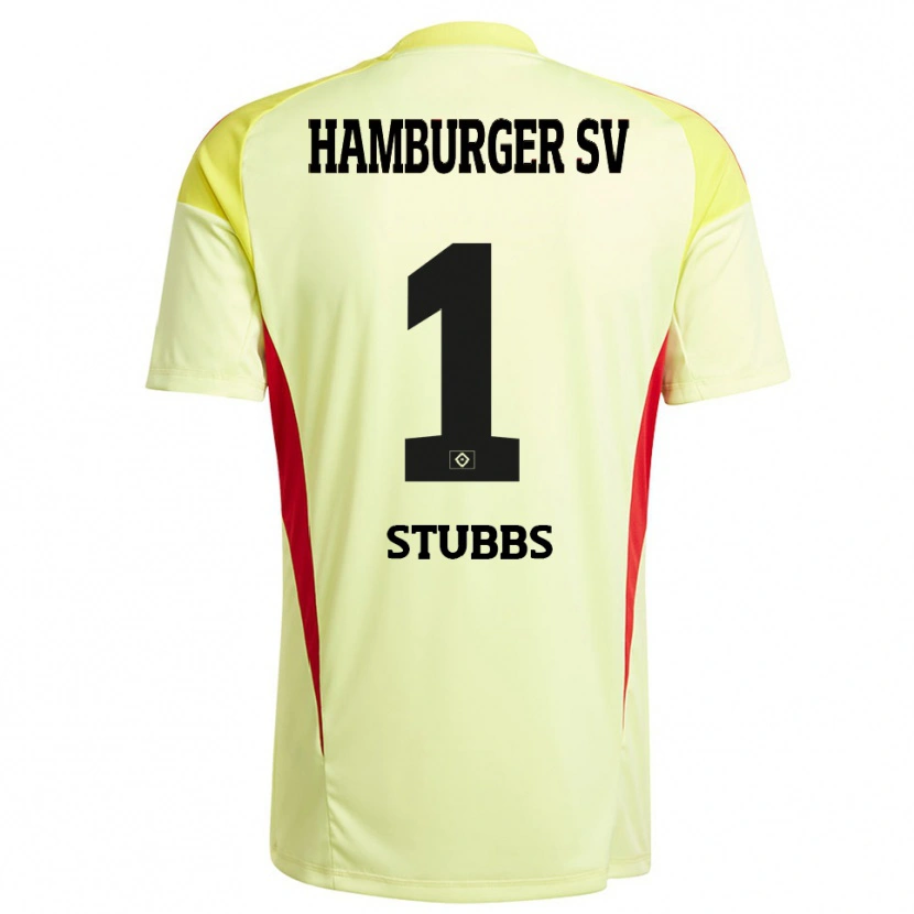 Danxen Donna James Stubbs #1 Maglia Gara Portiere Giallo Nero Rosso 2025/26 Maglietta