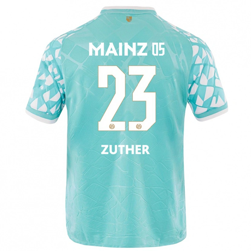 Danxen Donna Pit Zuther #23 Maglia Gara Portiere Bianco Turchese 2025/26 Maglietta