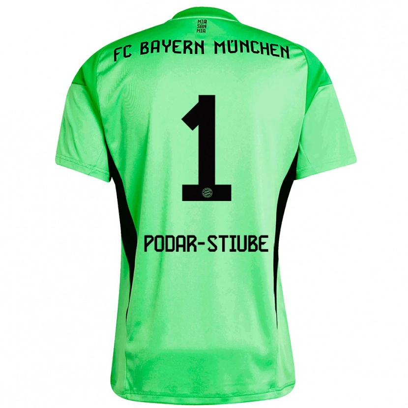 Danxen Donna David Podar-Stiube #1 Maglia Gara Portiere Verde Primavera Medio 2025/26 Maglietta