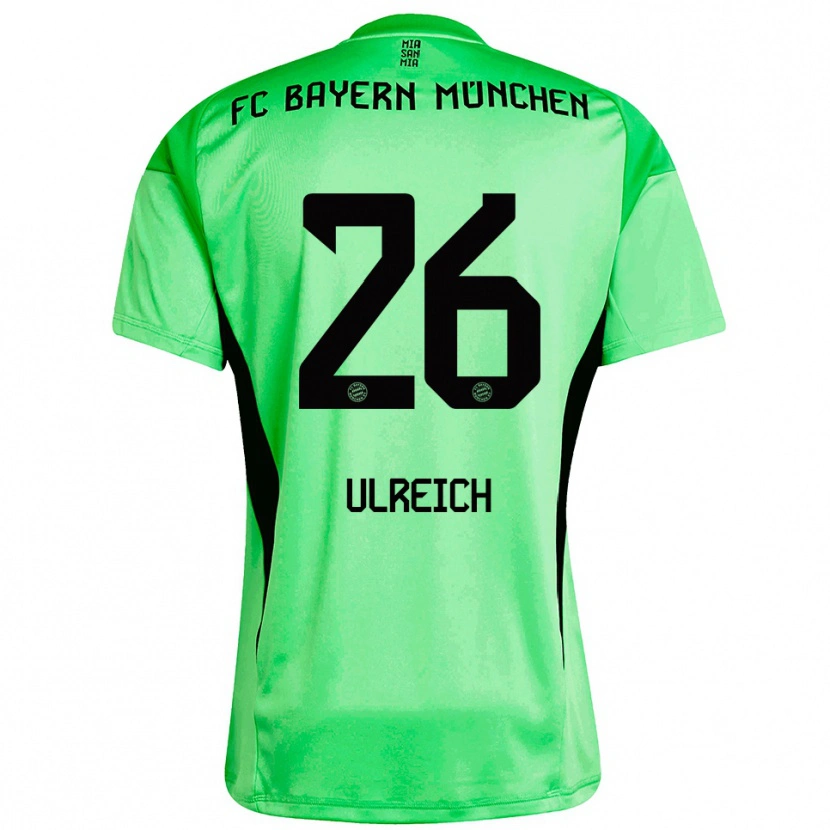 Danxen Donna Sven Ulreich #26 Maglia Gara Portiere Verde Primavera Medio 2025/26 Maglietta