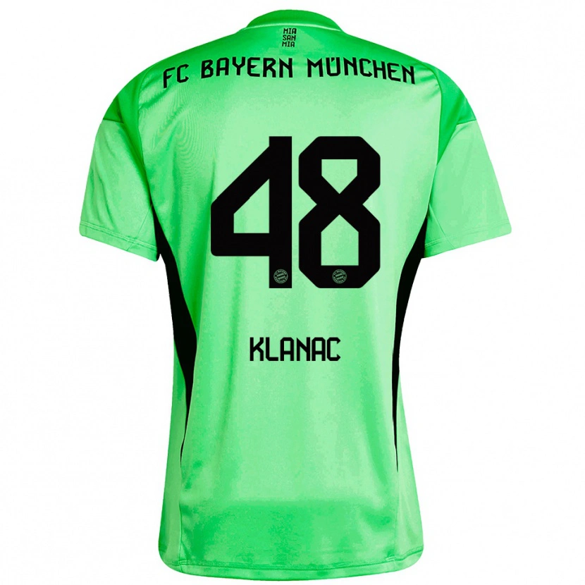 Danxen Donna Leon Klanac #48 Maglia Gara Portiere Verde Primavera Medio 2025/26 Maglietta