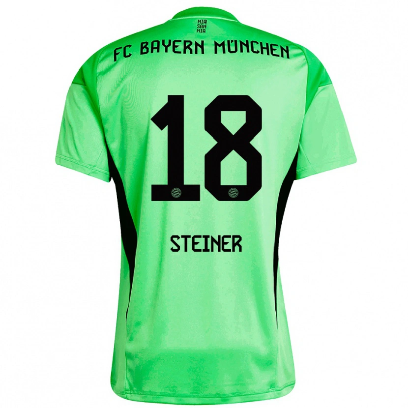 Danxen Donna Michael Steiner #18 Maglia Gara Portiere Verde Primavera Medio 2025/26 Maglietta