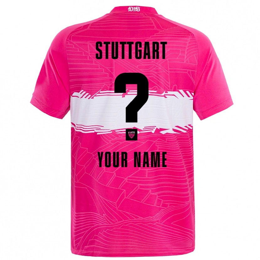 Danxen Donna VfB Stuttgart Maglia Gara Portiere Rosa Profondo Nero 2025/26 Maglietta