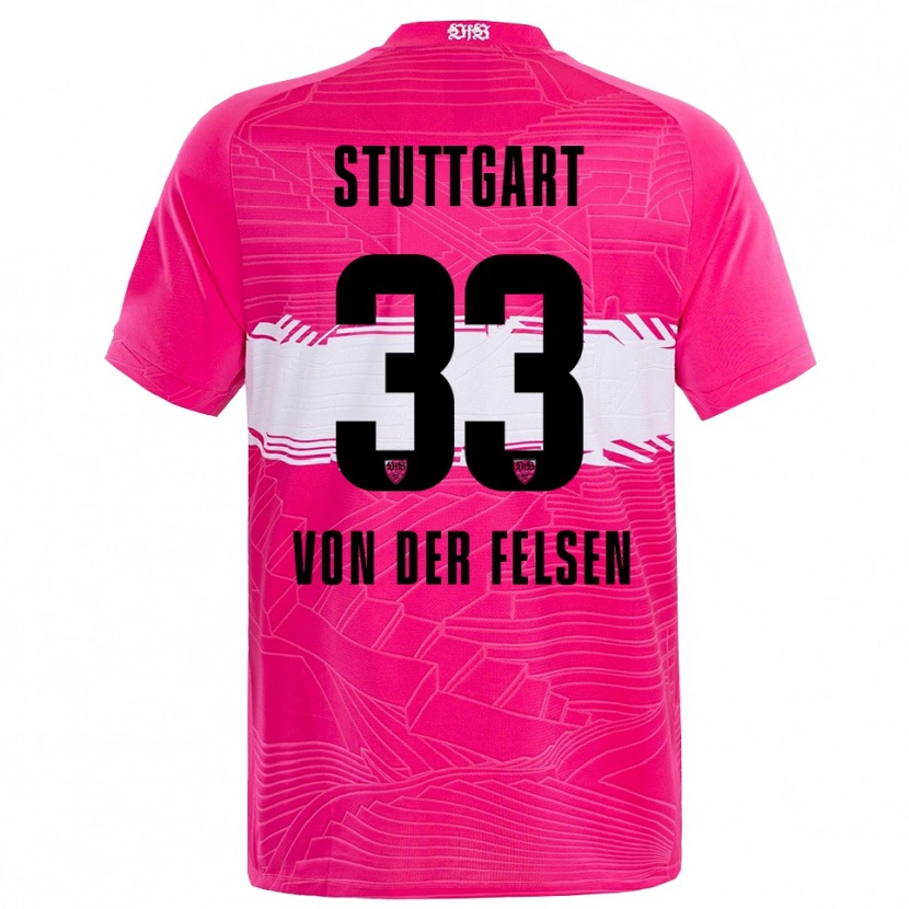 Danxen Donna Jerik von der Felsen #33 Maglia Gara Portiere Rosa Profondo Nero 2025/26 Maglietta