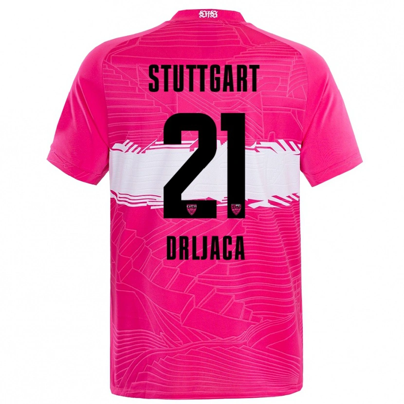 Danxen Donna Stefan Drljaca #21 Maglia Gara Portiere Rosa Profondo Nero 2025/26 Maglietta