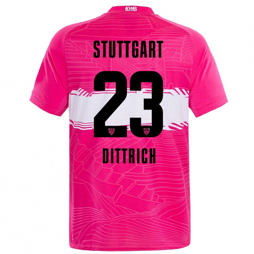 Danxen Donna Robin Dittrich #23 Maglia Gara Portiere Rosa Profondo Nero 2025/26 Maglietta