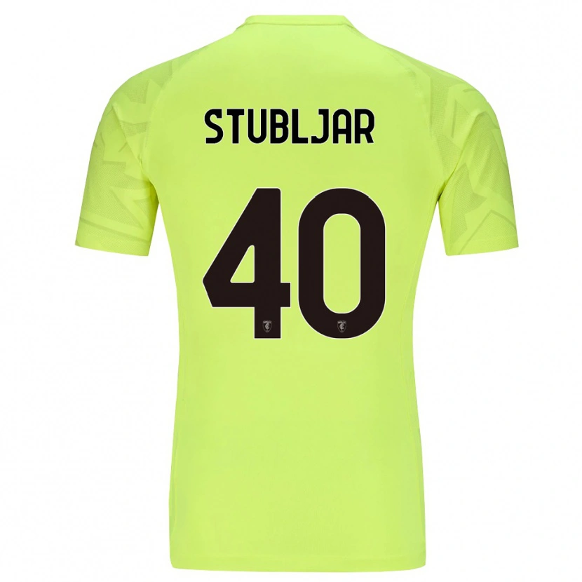 Danxen Donna Lovro Stubljar #40 Maglia Gara Portiere Verde Fluorescente 2025/26 Maglietta