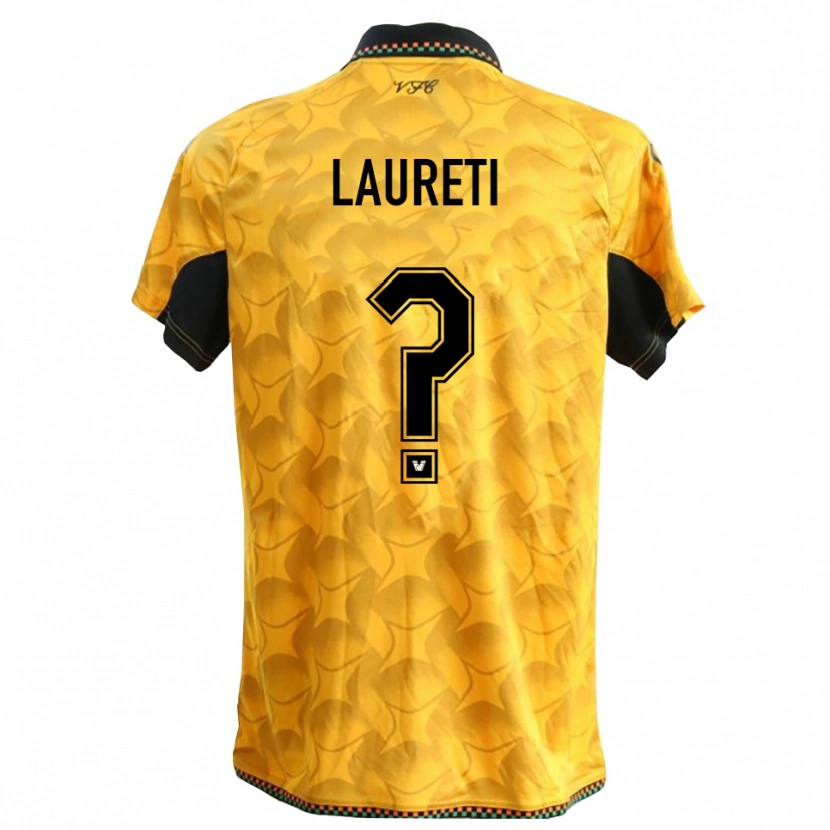 Danxen Donna Tommaso Laureti #0 Maglia Gara Portiere Giallo Nero 2025/26 Maglietta