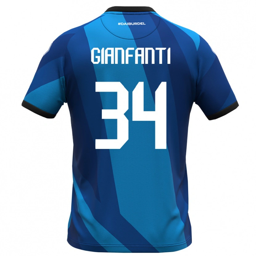 Danxen Donna Simone Gianfanti #34 Maglia Gara Portiere Blu Royal Arancione 2025/26 Maglietta
