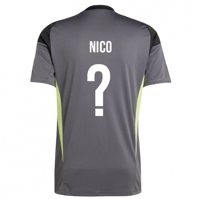 Danxen Donna Riccardo Nico #0 Maglia Gara Portiere Grigio Scuro 2025/26 Maglietta